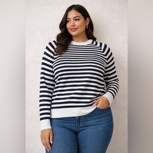 Levi's Navy and White Stripes Knit Top